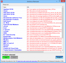 Скриншот 1 из 1 программы Antivirus Remover