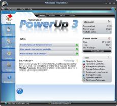 Скриншот 1 из 2 программы Ashampoo PowerUp