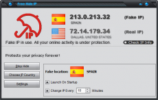 Скриншот 1 из 1 программы Free Hide IP