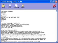 Скриншот 1 из 1 программы Text Mining Tool