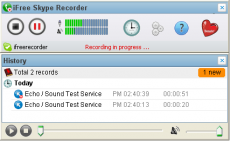 Скриншот 1 из 1 программы iFree Skype Recorder