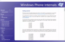 Скриншот 1 из 1 программы Windows Phone Internals