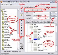 Скриншот 1 из 1 программы Wincmd Directory Menu Customizer