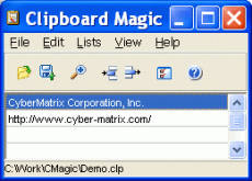 Скриншот 2 из 2 программы Clipboard Magic