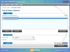 Скриншот 2 из 5 программы Secure Eraser
