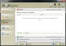 Скриншот 2 из 4 программы SPAMfighter