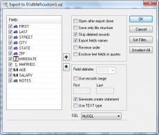Скриншот 4 из 4 программы DBF Viewer 2000