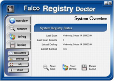 Скриншот 1 из 1 программы Falco Registry Doctor