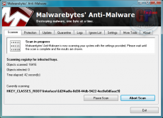 Скриншот 2 из 3 программы Malwarebytes Anti-Malware