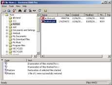 Скриншот 1 из 1 программы Restorer2000