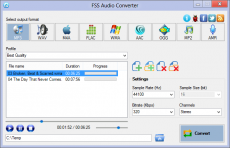 Скриншот 1 из 1 программы FSS Audio Converter