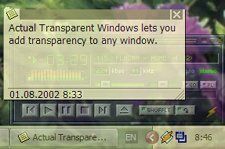Скриншот 1 из 1 программы Actual Transparent Window