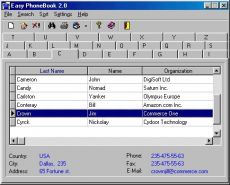 Скриншот 1 из 1 программы Easy Phonebook