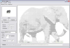 Скриншот 1 из 3 программы ASCII Art Maker