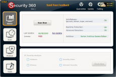 Скриншот 1 из 1 программы IObit Security