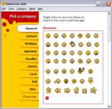 Скриншот 1 из 1 программы Emoticons Mail