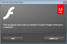Скриншот 1 из 1 программы Adobe Flash Player Uninstaller