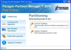 Скриншот 1 из 1 программы Paragon Partition Manager Community Edition