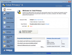 Скриншот 1 из 6 программы Total Privacy