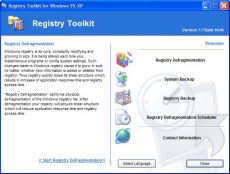 Скриншот 1 из 2 программы Registry Defragmentation