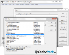 Скриншот 1 из 2 программы VirtualDub Filter Pack 2011
