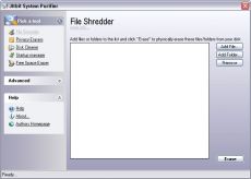 Скриншот 1 из 1 программы System Purifier
