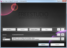 Скриншот 1 из 1 программы Free Video to Tablet PC Converter