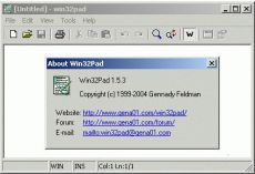 Скриншот 1 из 1 программы Win32Pad