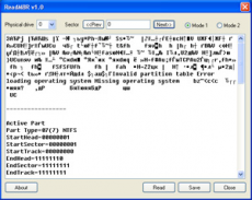 Скриншот 1 из 1 программы ReadMBR