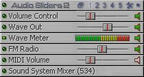 Скриншот 1 из 1 программы Audio Sliders