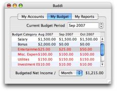 Скриншот 1 из 1 программы Buddi