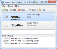 Скриншот 1 из 1 программы Free Alarm Clock