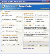 Скриншот 1 из 1 программы Windows XP PowerPacker