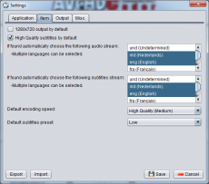 Скриншот 2 из 5 программы AVCHDCoder