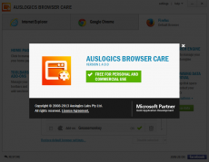 Скриншот 5 из 5 программы Auslogics Browser Care