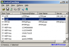 Скриншот 1 из 1 программы RouterPassView
