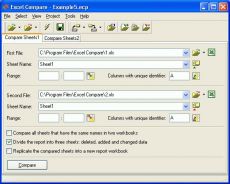 Скриншот 1 из 1 программы Excel Compare