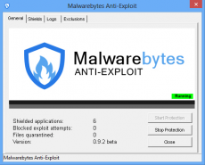 Скриншот 3 из 3 программы Malwarebytes Anti-Exploit