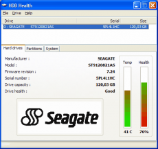 Скриншот 1 из 1 программы HDD Health