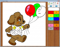 Скриншот 3 из 3 программы Математическая раскраска