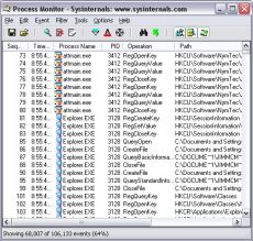 Скриншот 1 из 3 программы Process Monitor
