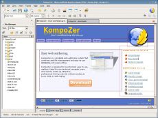 Скриншот 1 из 1 программы KompoZer 0.8b3 RU