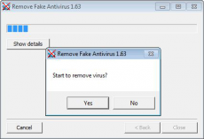Скриншот 1 из 1 программы Remove Fake Antivirus