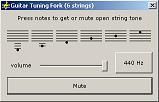 Скриншот 1 из 1 программы Универсальный Камертон (Guitar Tuning Fork)
