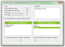 Скриншот 1 из 5 программы NVIDIA Inspector