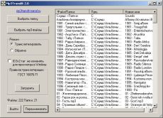 Скриншот 1 из 1 программы MP3Translit
