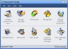 Скриншот 1 из 3 программы Samsung PC Studio