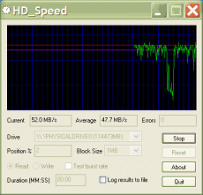 Скриншот 1 из 1 программы HD_Speed
