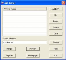 Скриншот 1 из 1 программы AVI Joiner