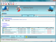 Скриншот 1 из 3 программы Allway Sync